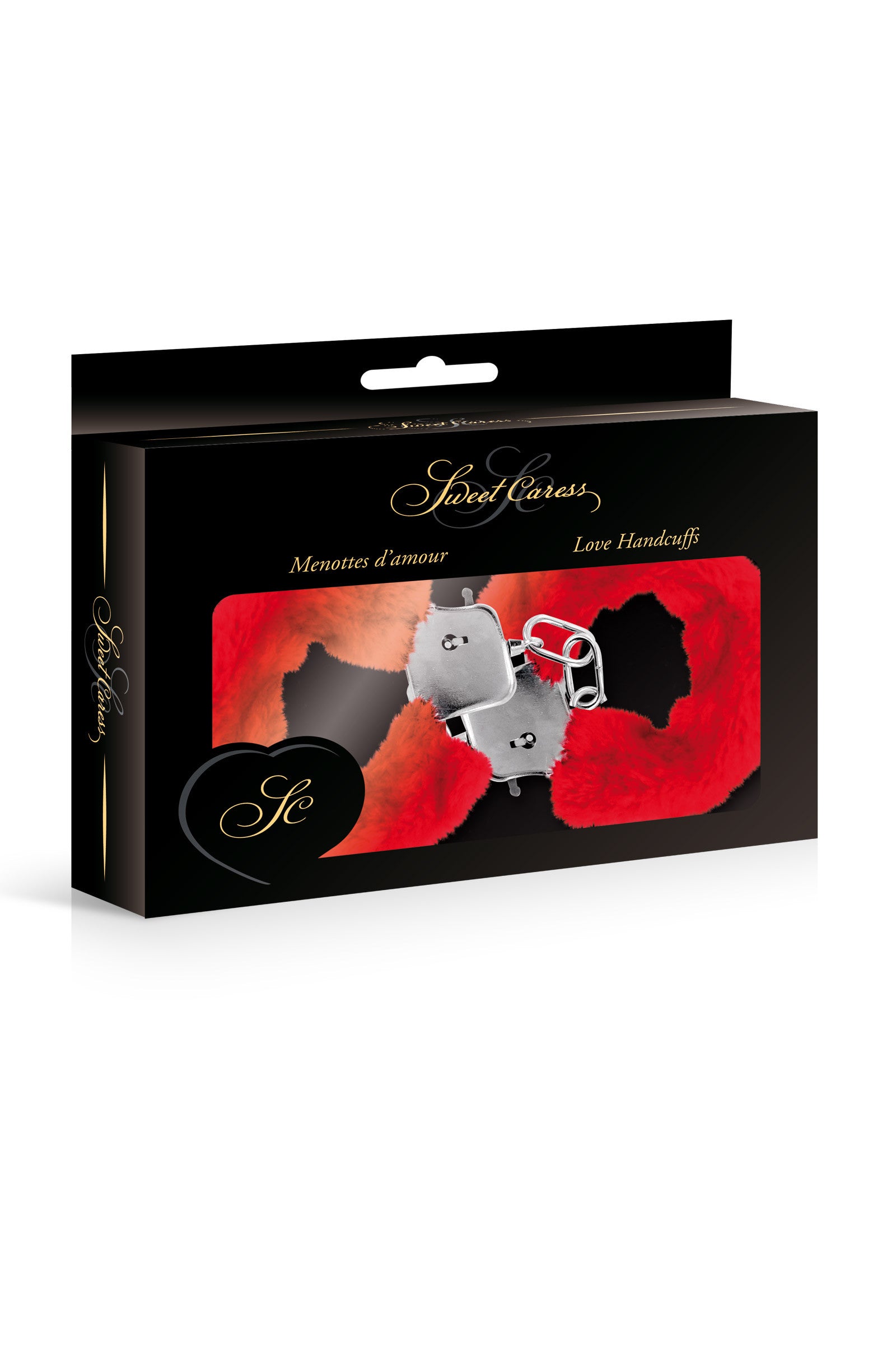 Menottes fourrure rouges