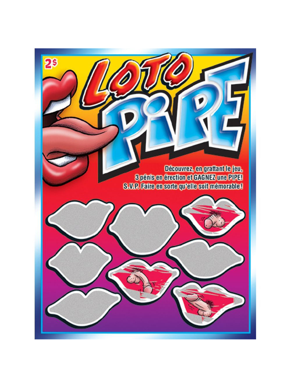 Jeu à gratter "Loto Pipe"